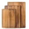 Acacia Wood Cutting Serving Board (set of 3)