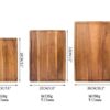 Acacia Wood Cutting Serving Board (set of 3)