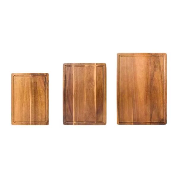 Acacia Wood Cutting Serving Board (set of 3)
