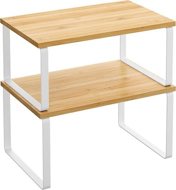 Bamboo Dual-Size Cabinet Organizer Set （2-piece）