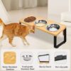 Elevated Bamboo Pet Feeding Bowl Set (Double/Triple Bowl)