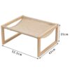 Pine Wood Single/Double-Layer Cat Hammock Bed
