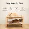 Pine Wood Single/Double-Layer Cat Hammock Bed