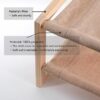 Pine Wood Single/Double-Layer Cat Hammock Bed