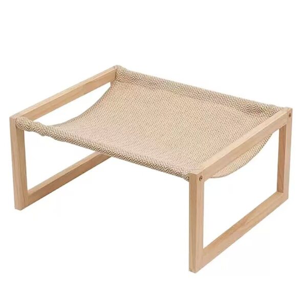Pine Wood Single/Double-Layer Cat Hammock Bed