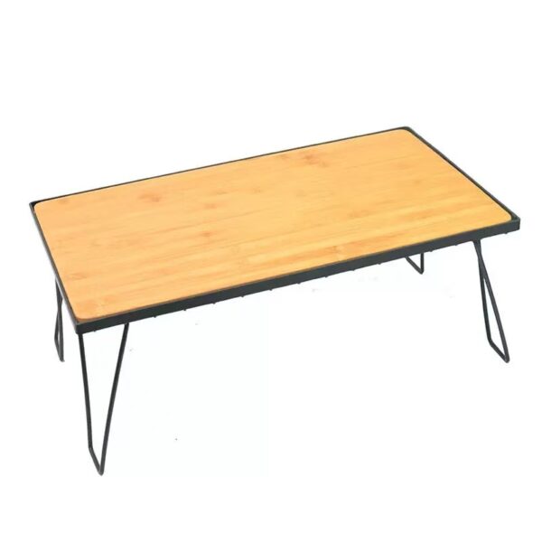 Foldable Iron Frame Bamboo Outdoor Multi-Purpose Table