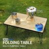 Foldable Iron Frame Bamboo Outdoor Multi-Purpose Table
