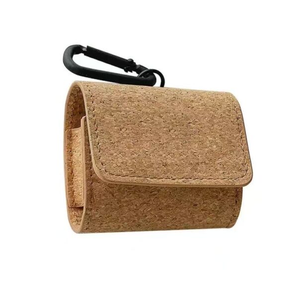 Cork Fabric Earbuds Case