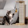 Pine Wood Corner Cat Scratching & Play Tower