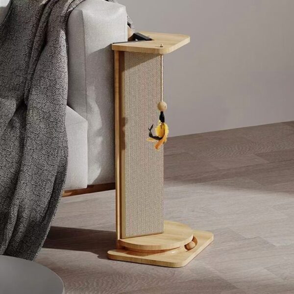 Pine Wood Corner Cat Scratching & Play Tower