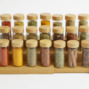 Bamboo Expandable Spice Jar Organizer Set