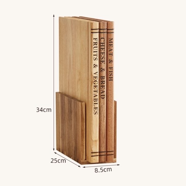 Book-Inspired Categorized Cutting Board Set