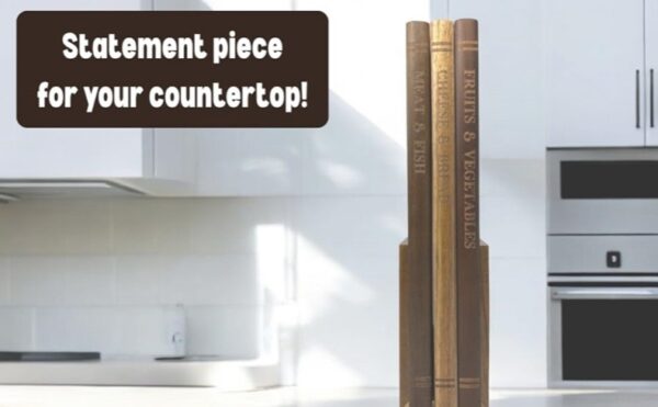 Book-Inspired Categorized Cutting Board Set