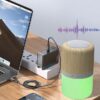 Bamboo Wooden Speaker with Light