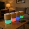 Bamboo Wooden Speaker with Light