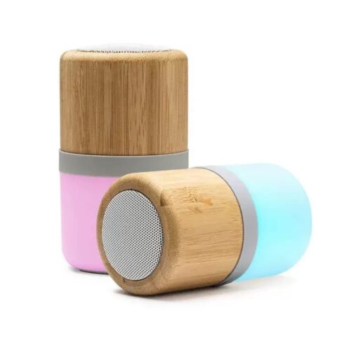 Bamboo Wooden Speaker with Light