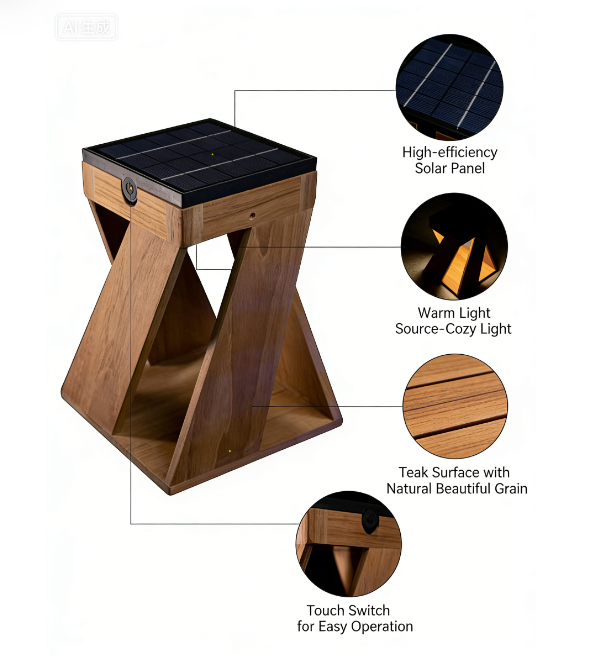 a33e507122058836660945b5e0b8cce3 Detachable and rechargeable solar-powered wooden lamp