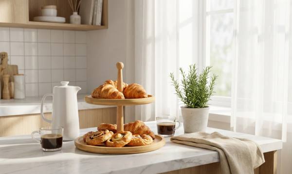 ad66addb264d4ad606021ef90740e753 Double-Layer Round Wooden Tray