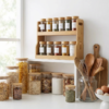 Bamboo Double-layer Spice Jar Storage Set