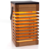 Solar-Powered Rechargeable Wooden Lamp