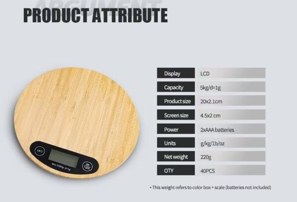 Bamboo Electronic Scale