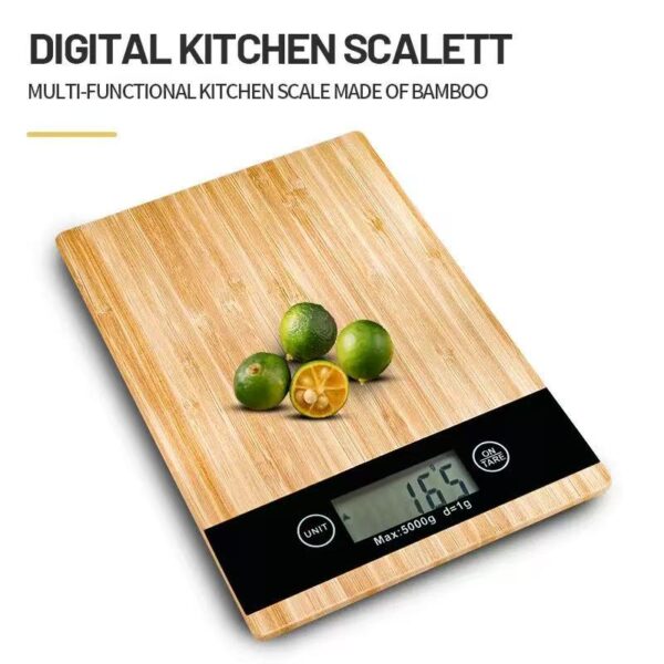 Bamboo electronic scale
