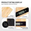 Bamboo electronic scale