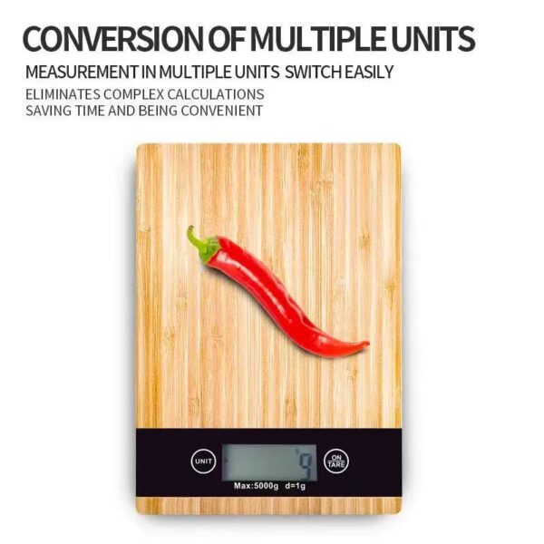Bamboo electronic scale