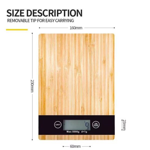 Bamboo electronic scale