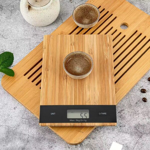 Bamboo electronic scale