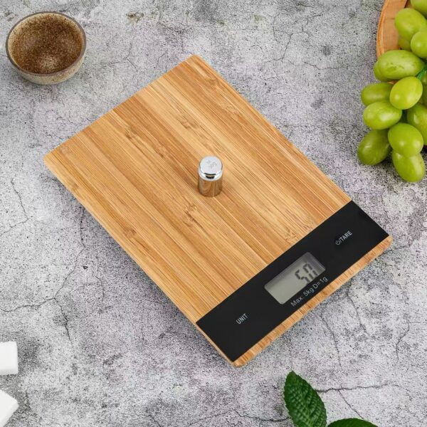 Bamboo electronic scale