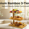 Three-tier Bamboo Pastry Tray