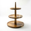 3-tier Acacia Wood Pastry Stand